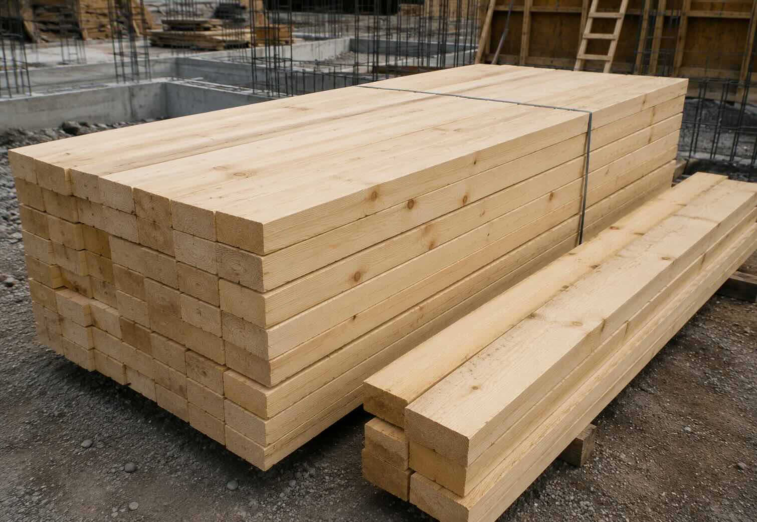 Tablas de madera para construcción