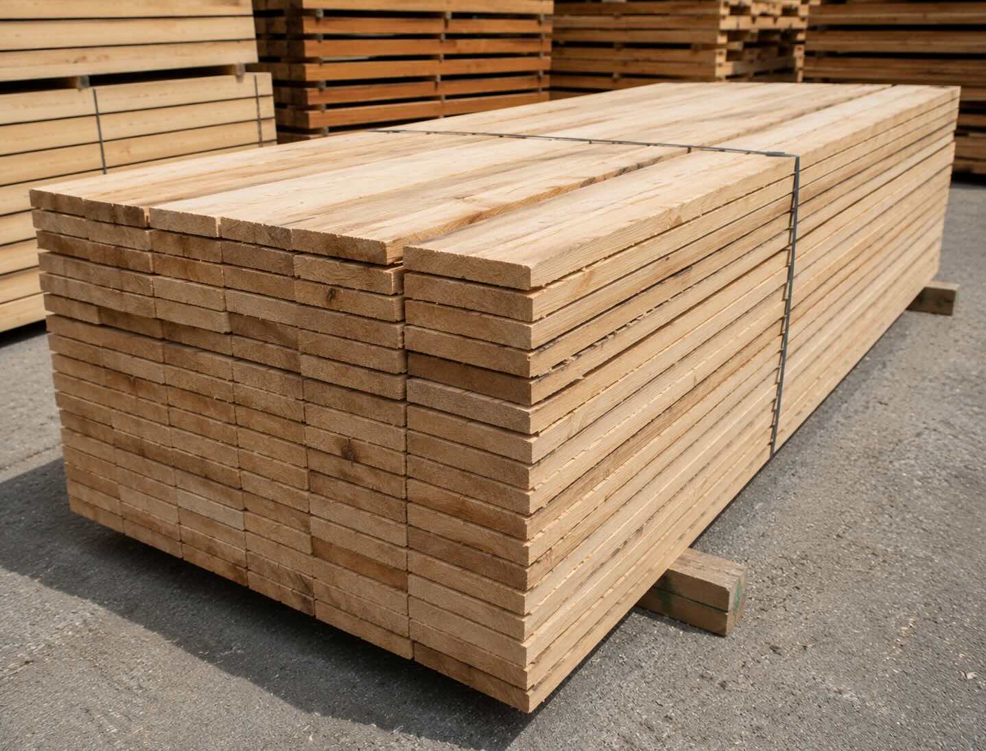 Tablones de madera para construcción